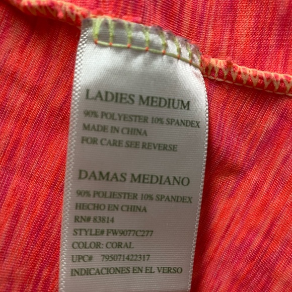 *Tangerine* Polyester/Spandex Active Wear - Picture 4 of 4